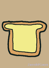 A literal piece of bread