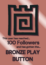 BRONZE PLAY BUTTON